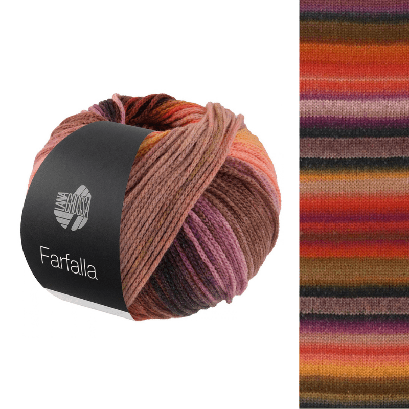Farfalla - fir multicolor de merinos extrafin