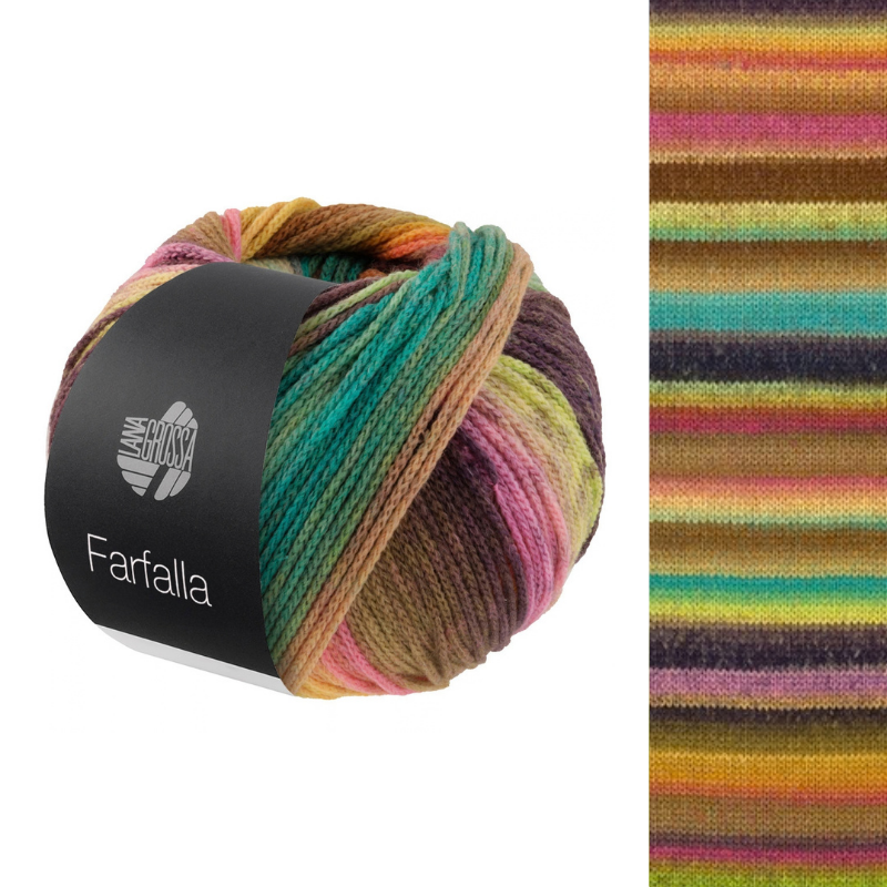 Farfalla - fir multicolor de merinos extrafin