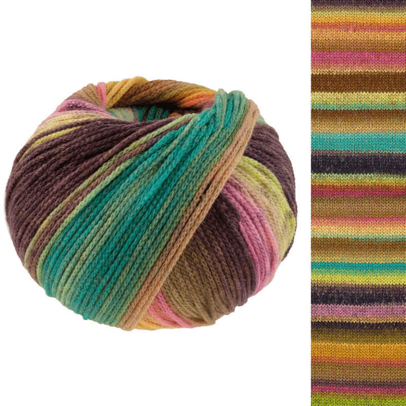 Farfalla - fir multicolor de merinos extrafin