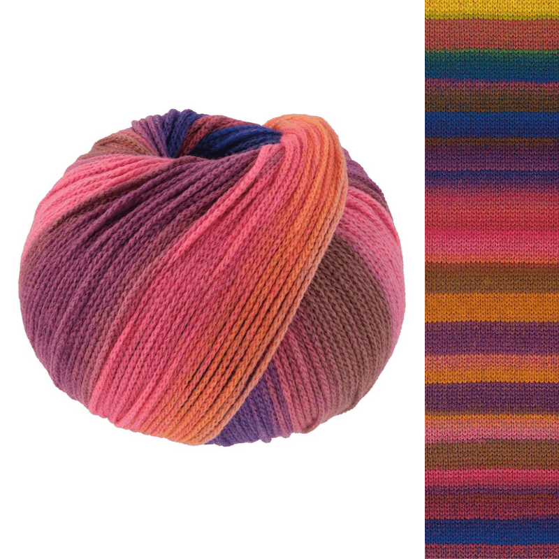 Farfalla - fir multicolor de merinos extrafin