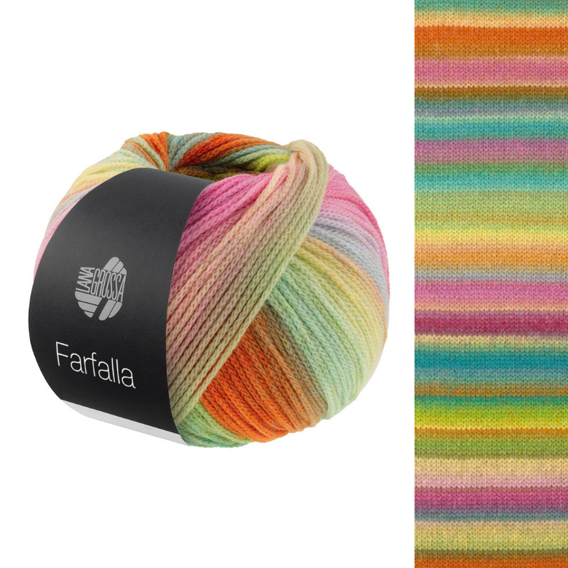 Farfalla - fir multicolor de merinos extrafin