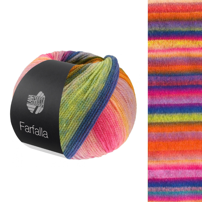 Farfalla - fir multicolor de merinos extrafin