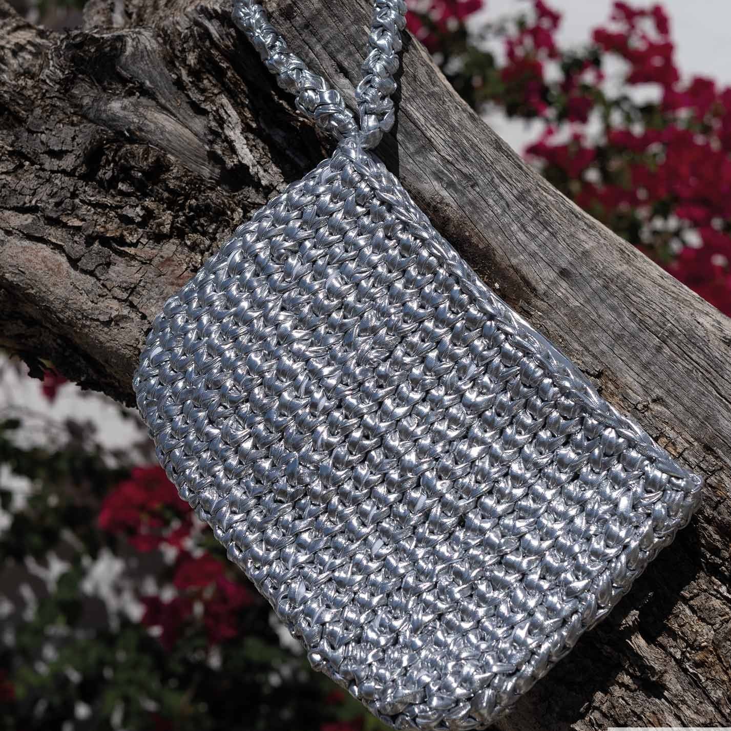 Fashion - panglică metalizată pentru croșetat