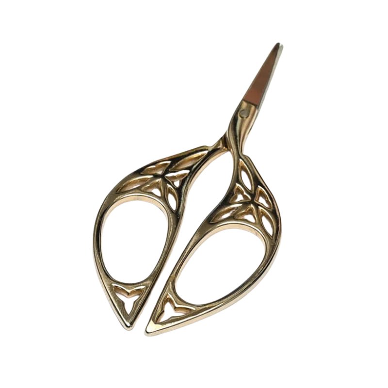 Foarfecă de broderie cu husă de piele