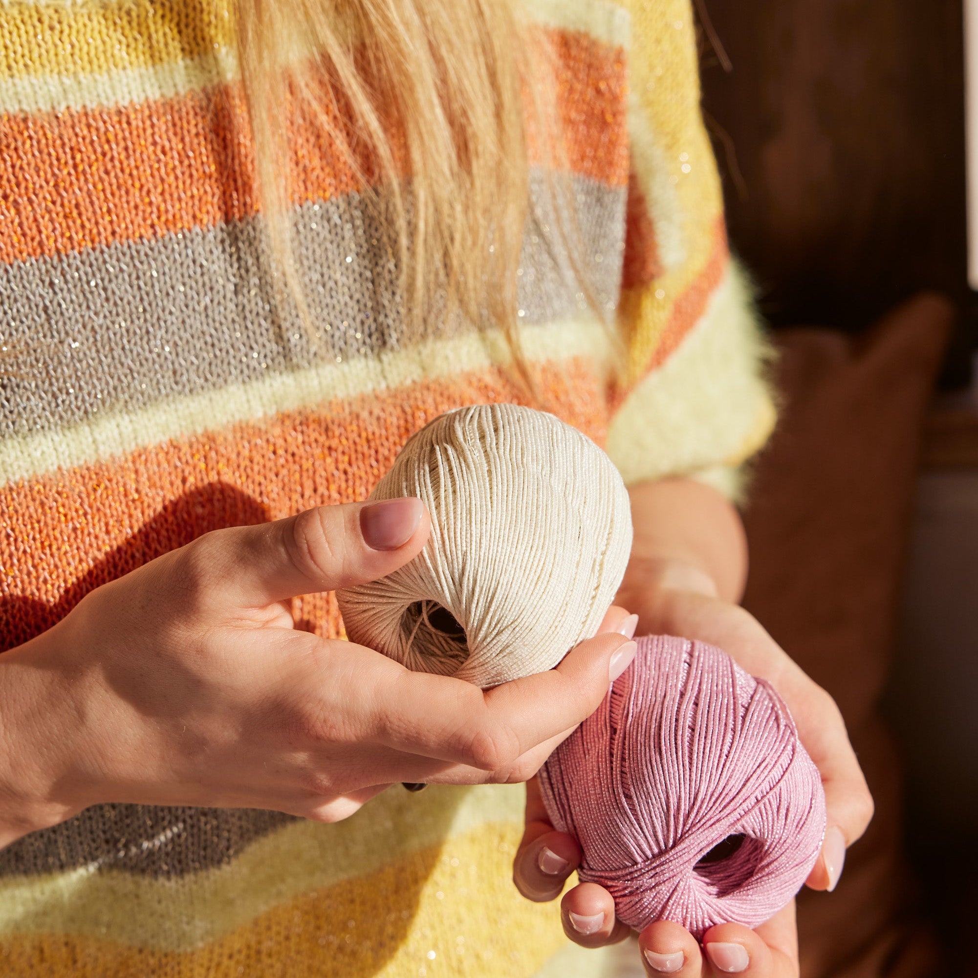 Filo Paillettes - fir de bumbac cu micro-paiete