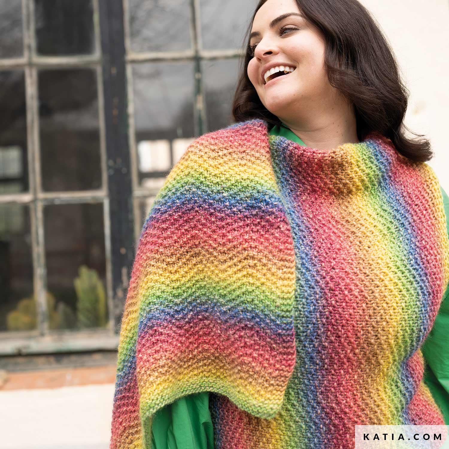 Șal tricotat Funny Azteca