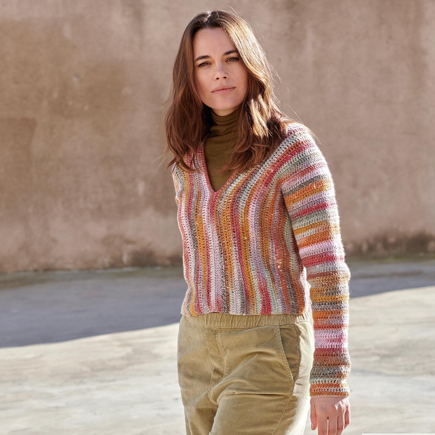 Hiro - fir variegat de merinos cu mătase naturală