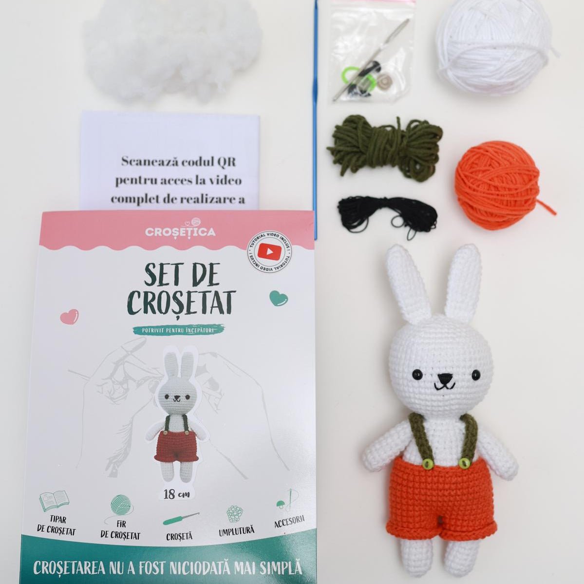 IEPURAȘ - kit de croșetat jucărie