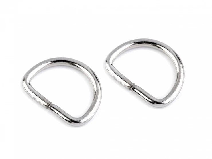 Inele mici tip D - argintiu