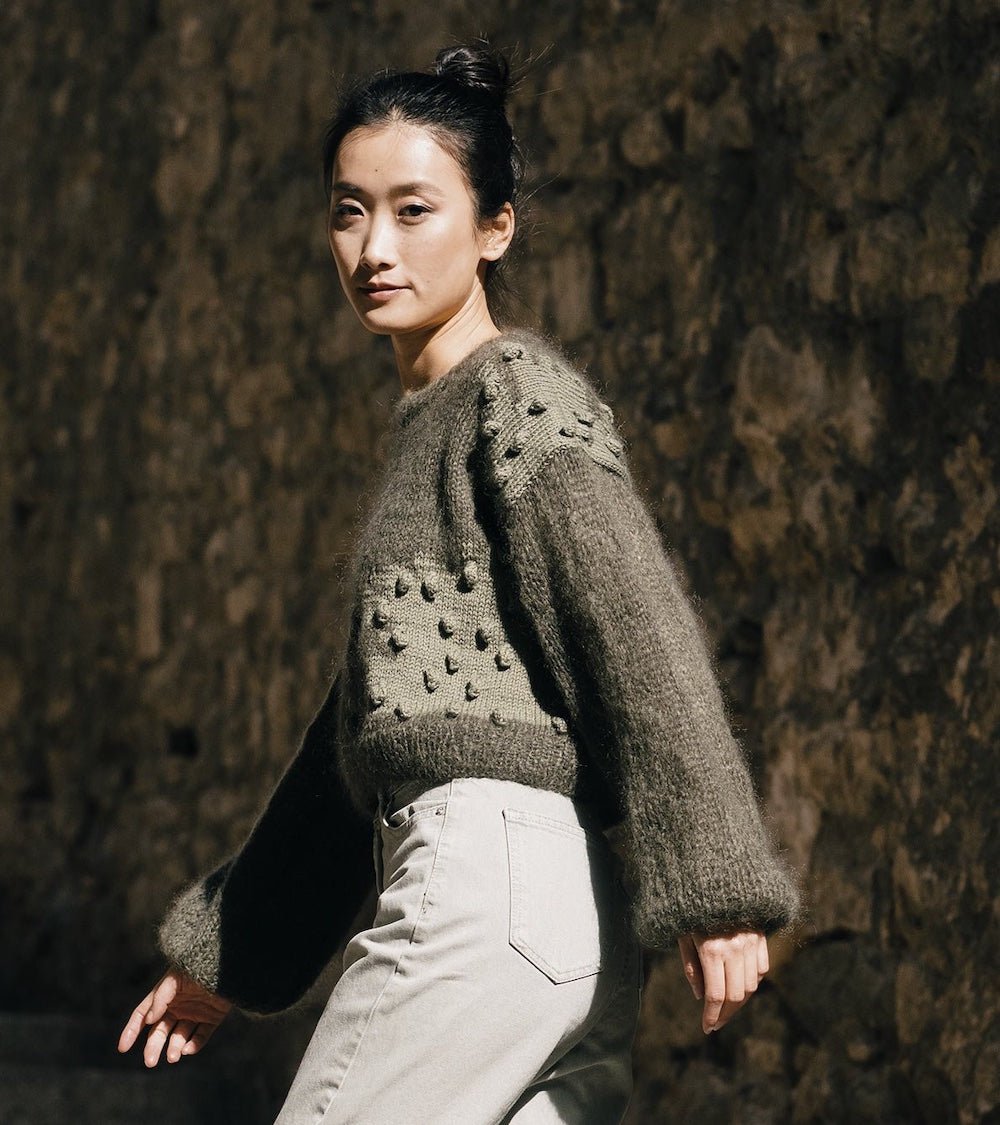 Ingenua - fir pufos de mohair superkid și merinos