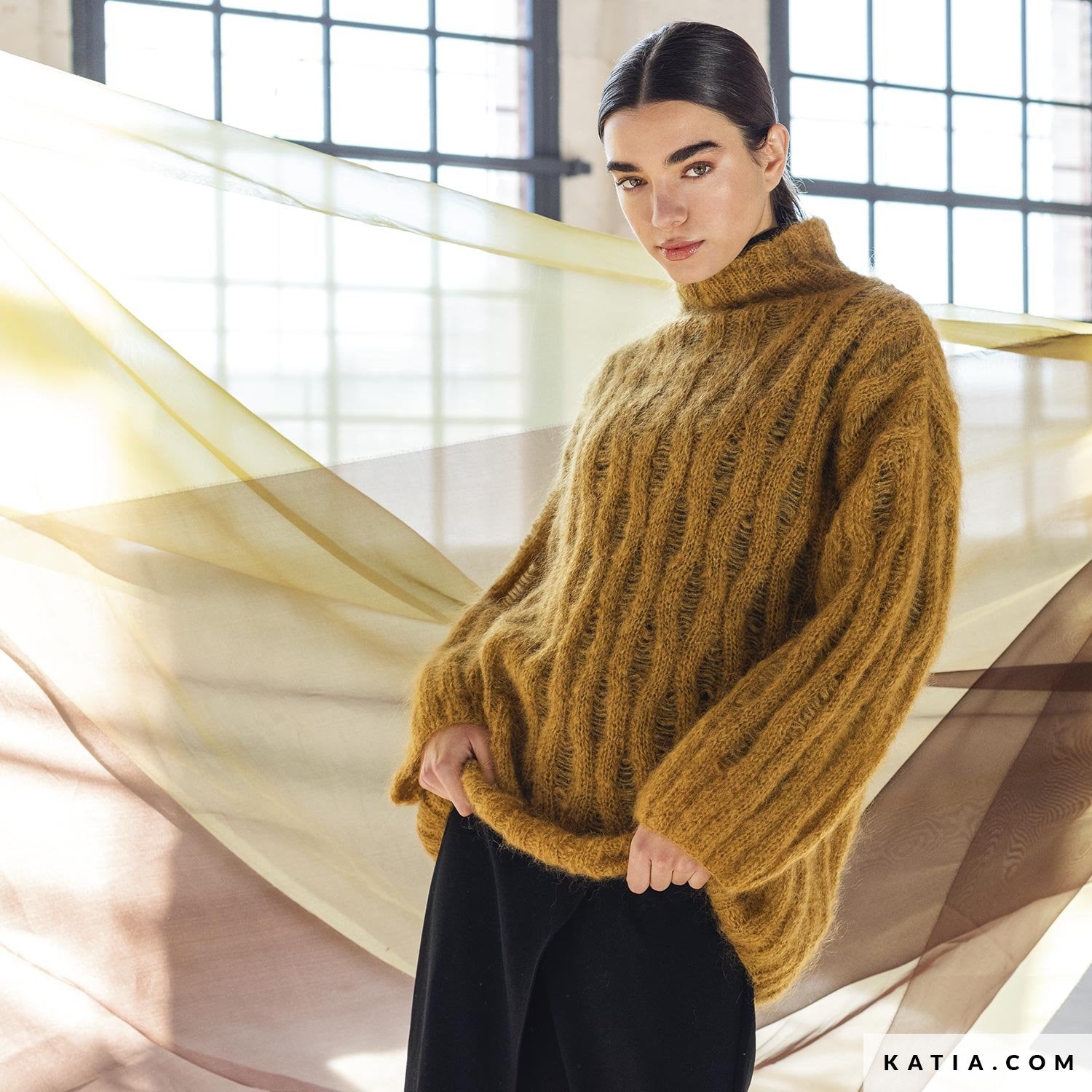 Ingenua - fir pufos de mohair superkid și merinos