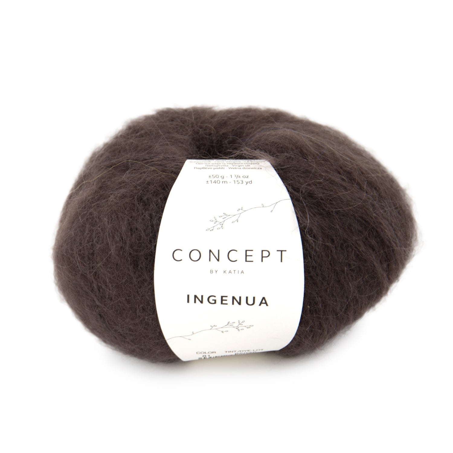 Ingenua - fir pufos de mohair superkid și merinos