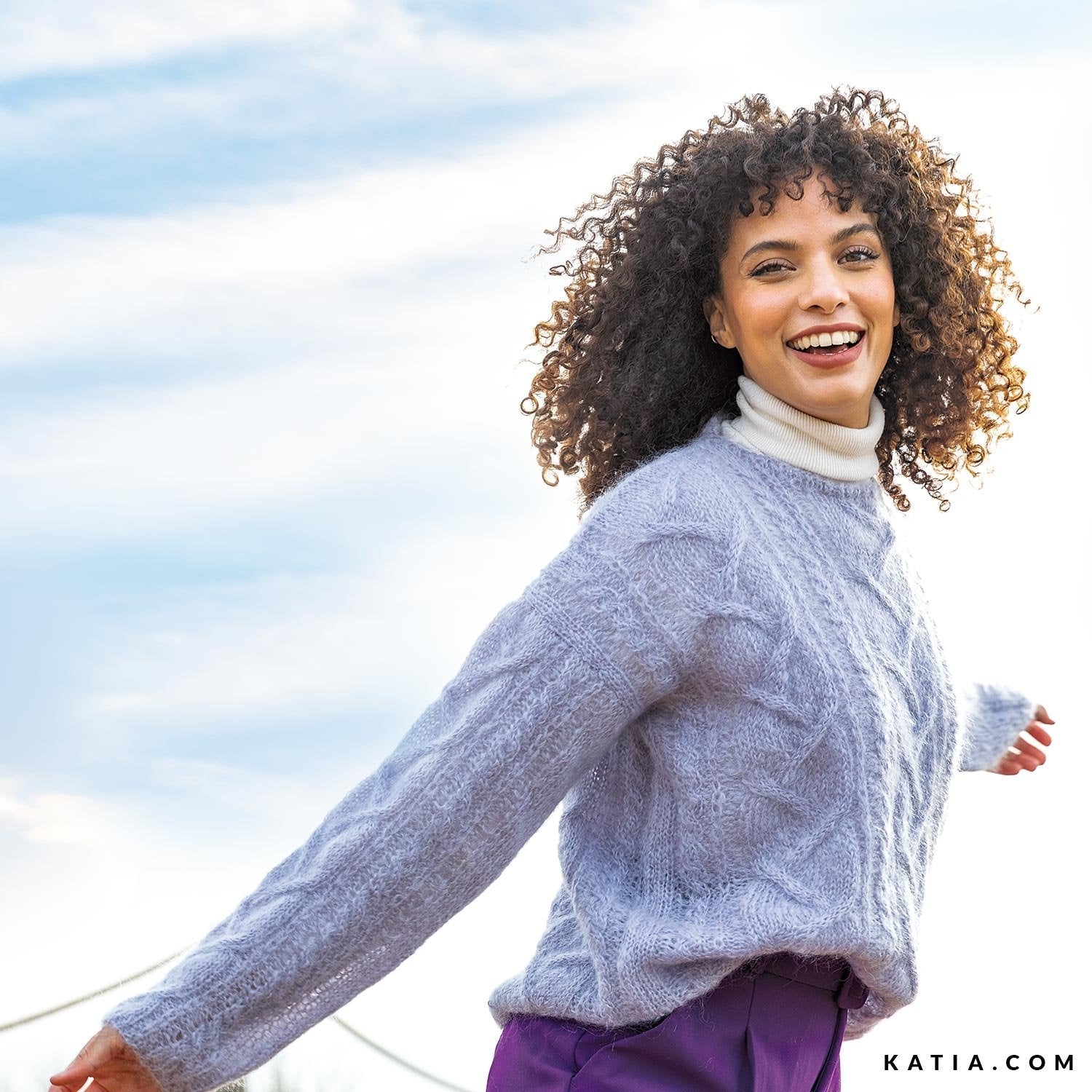 Ingenua - fir pufos de mohair superkid și merinos