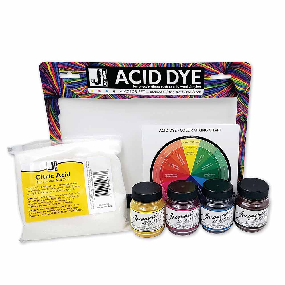 Jacquard Acid - set pentru vopsit textile cu acid citric