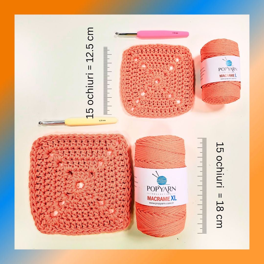 Macrame XL - șnur satinat de poliester, 3 mm