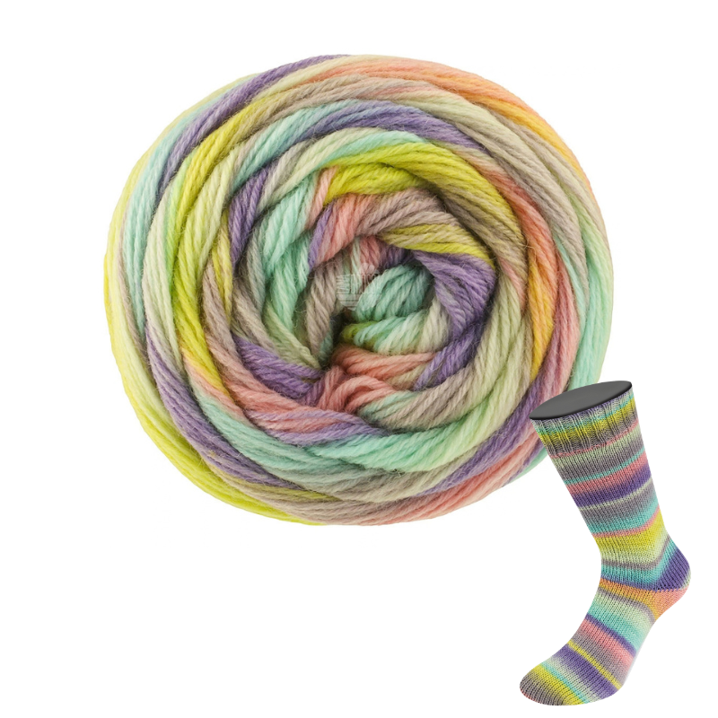 Meilenweit 100 Fontana - fir variegat de lână superwash pentru ciorapi și accesorii