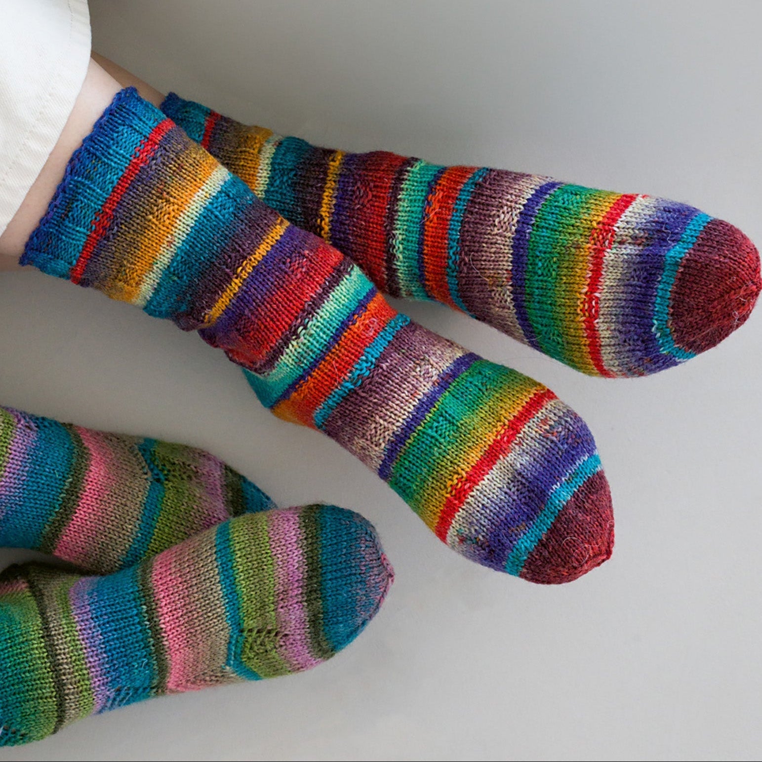 Meilenweit 100 Fontana - fir variegat de lână superwash pentru ciorapi și accesorii