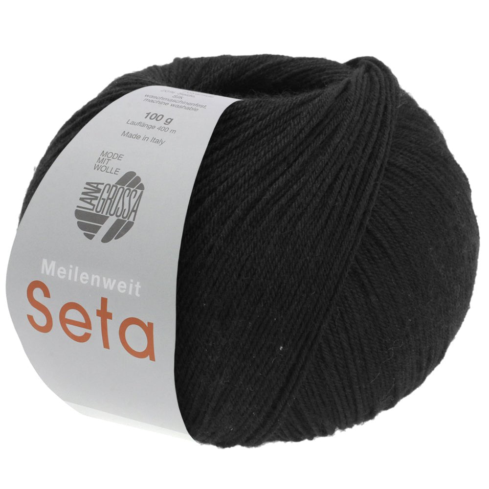 Meilenweit 100 Seta - fir subțire de merinos cu mătase naturală și poliamidă