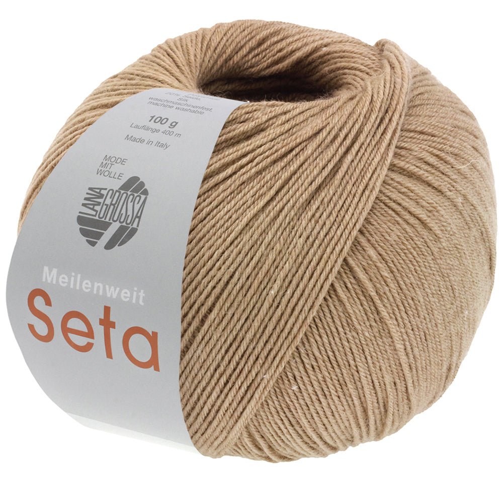 Meilenweit 100 Seta - fir subțire de merinos cu mătase naturală și poliamidă