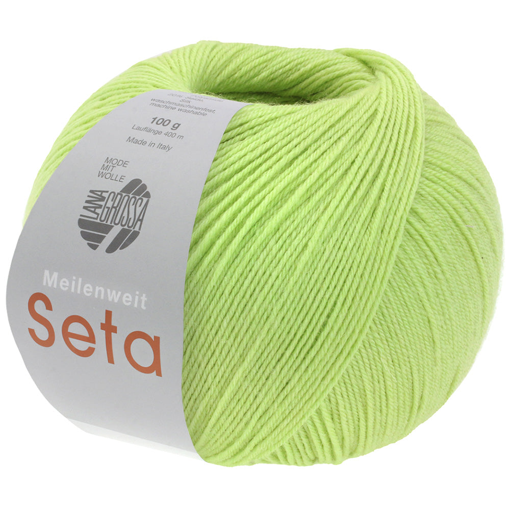 Meilenweit 100 Seta - fir subțire de merinos cu mătase naturală și poliamidă