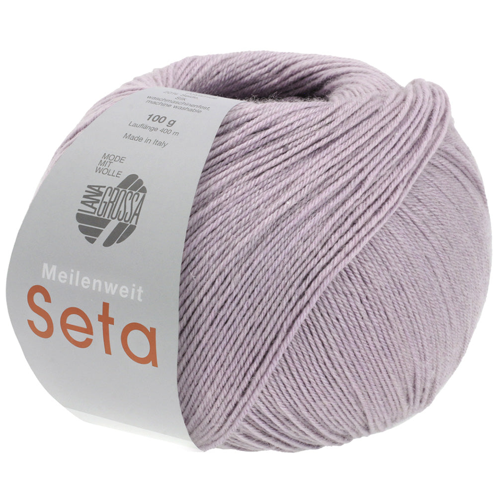 Meilenweit 100 Seta - fir subțire de merinos cu mătase naturală și poliamidă