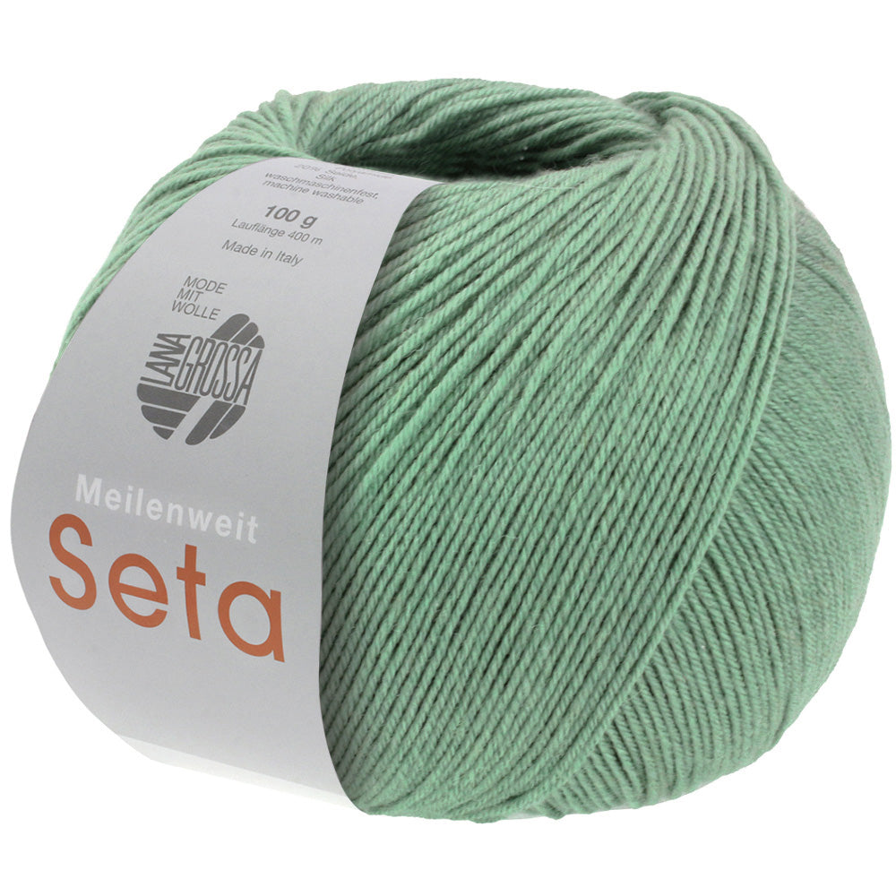 Meilenweit 100 Seta - fir subțire de merinos cu mătase naturală și poliamidă