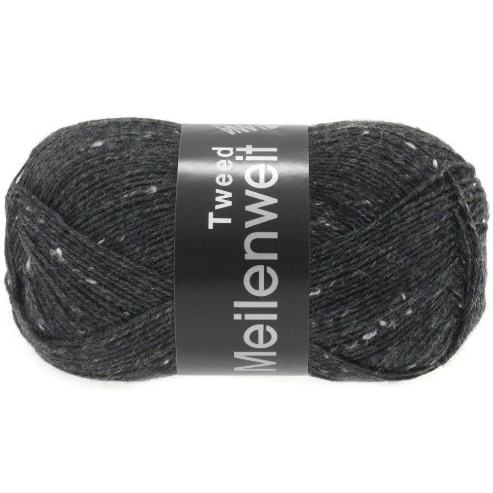 Meilenweit 100 Tweed- fir de lână cu inserții multicolore pentru ciorapi