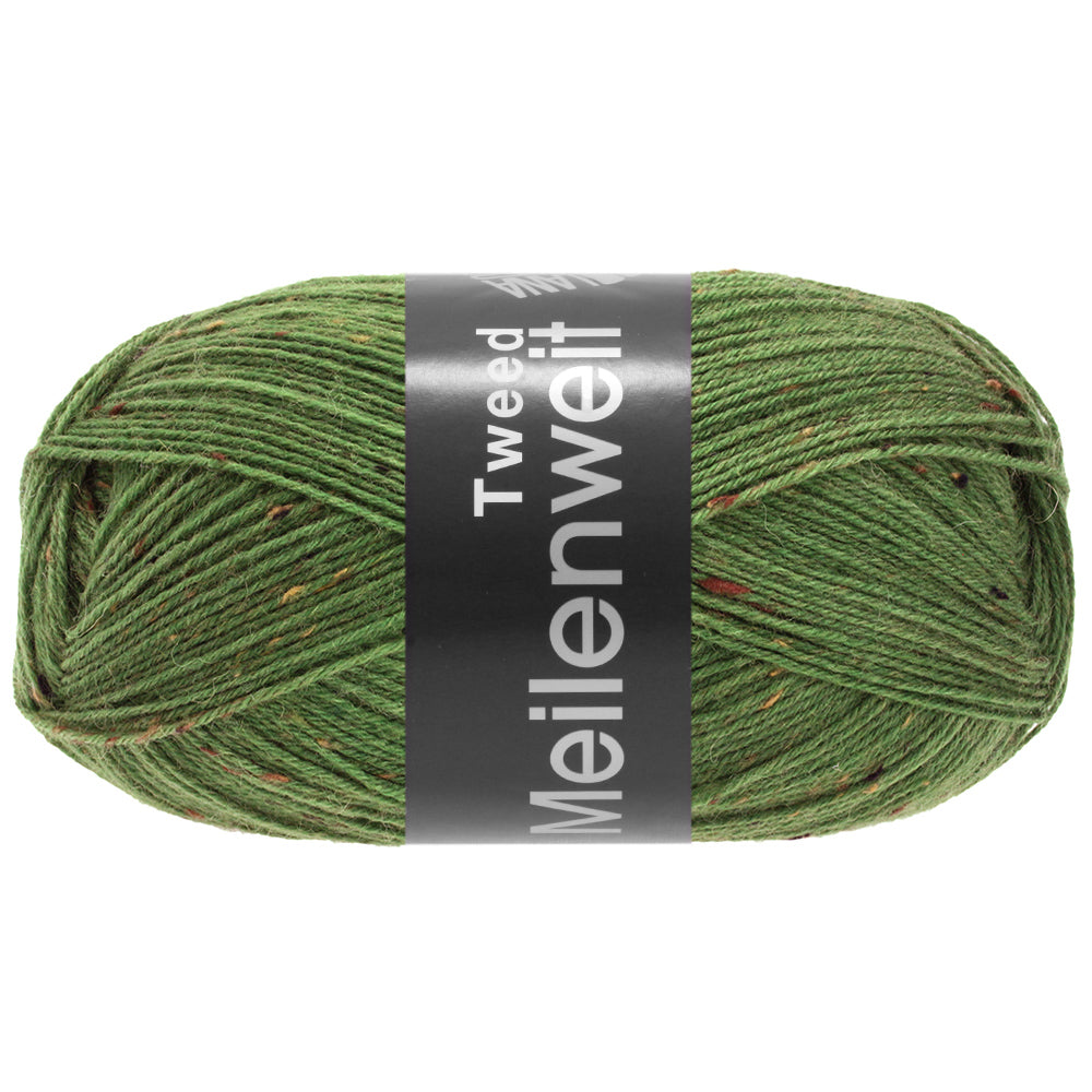 Meilenweit 100 Tweed- fir de lână cu inserții multicolore pentru ciorapi