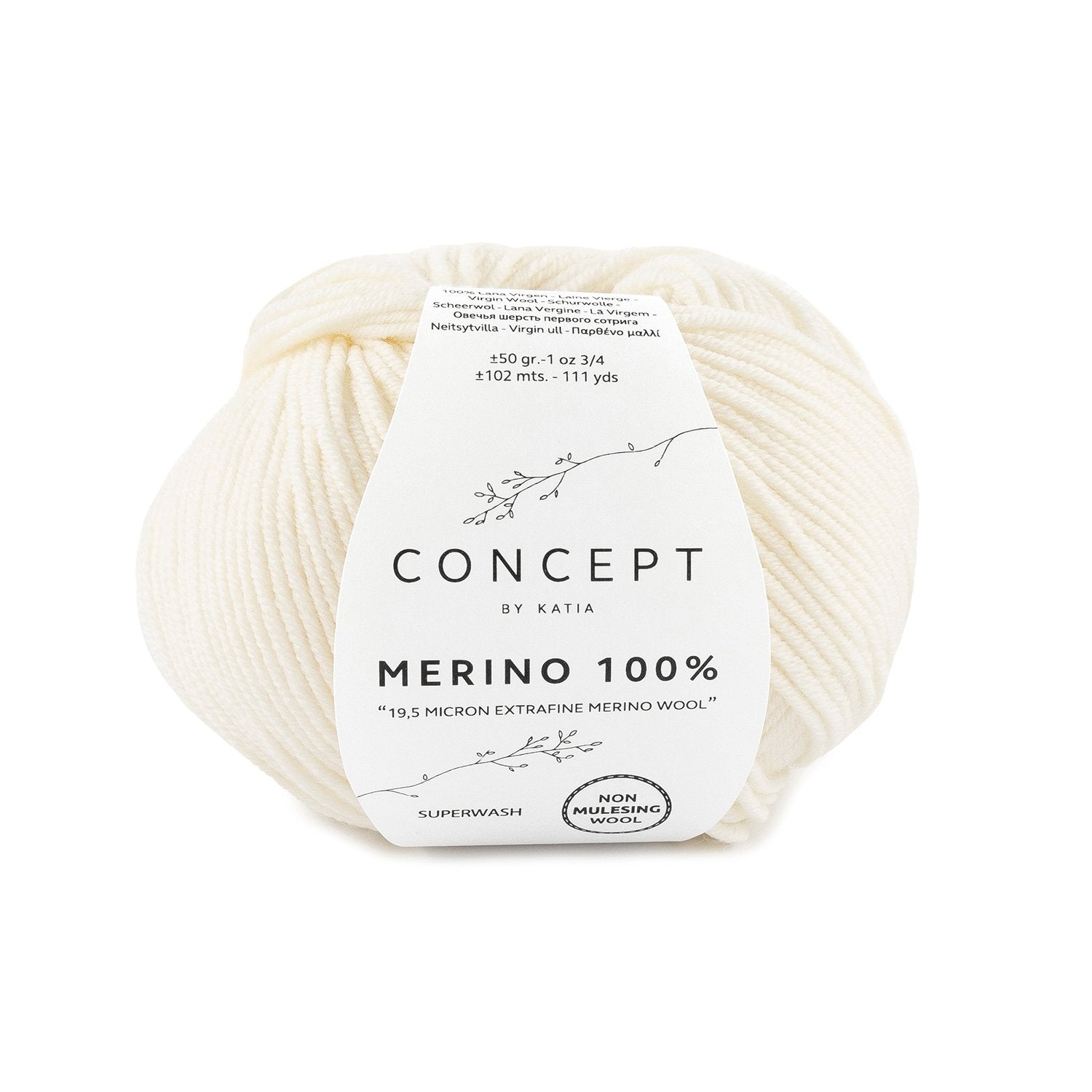 Merino 100% - fir de merinos extrafin superlavabil