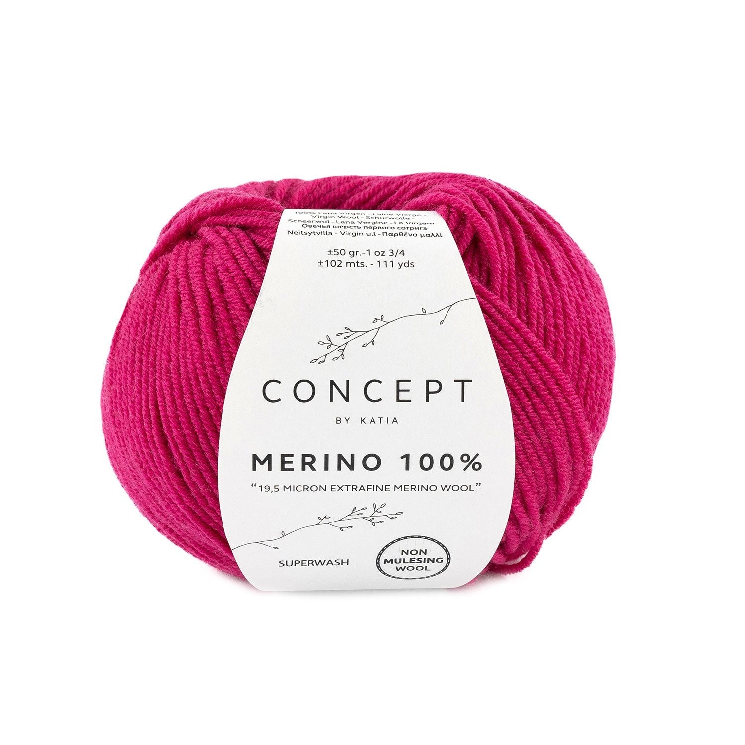 Merino 100% - fir de merinos extrafin superlavabil