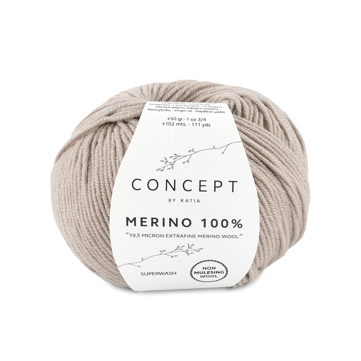 Merino 100% - fir de merinos extrafin superlavabil
