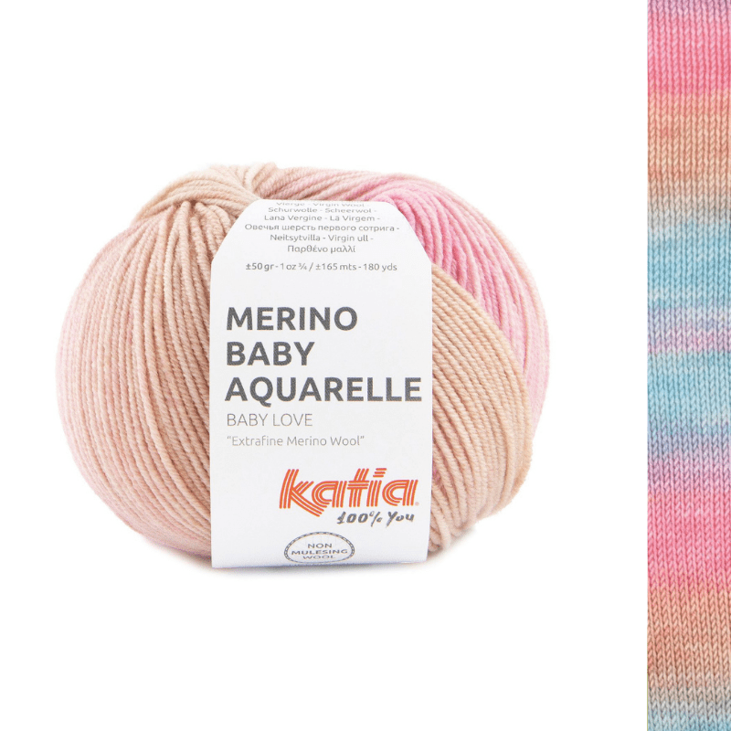 Merino Baby Aquarelle - fir subțire variegat de merinos extrafin