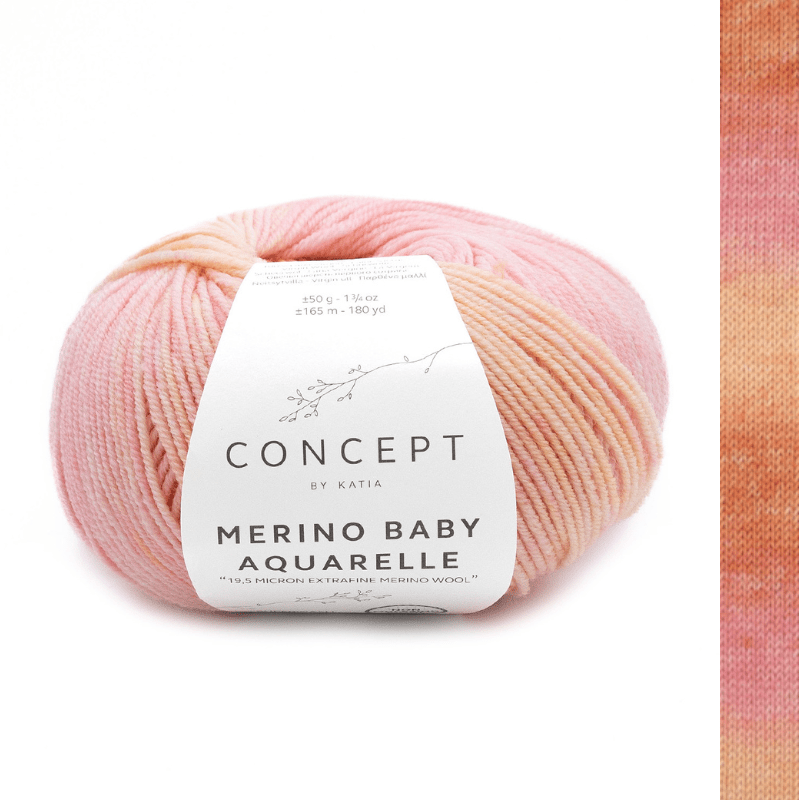 Merino Baby Aquarelle - fir subțire variegat de merinos extrafin