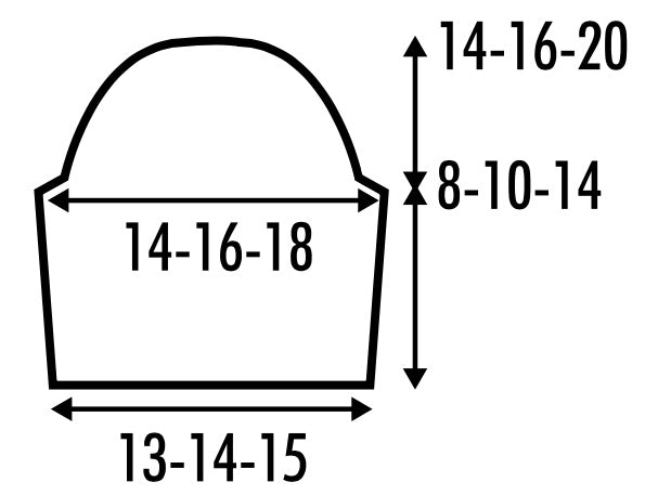 Dimensiuni tipar mânecă model 14