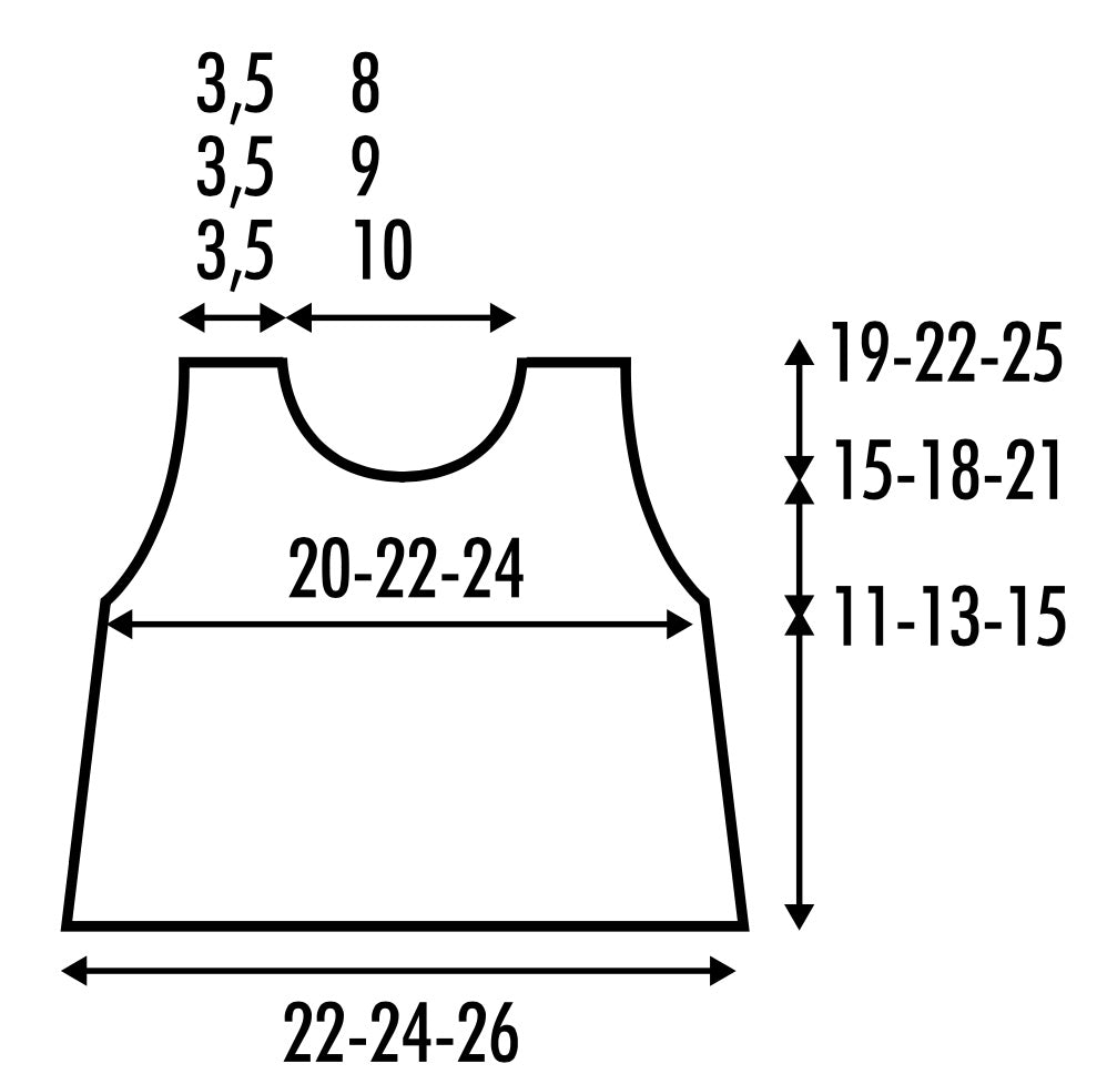 Dimensiuni tipar față model 14