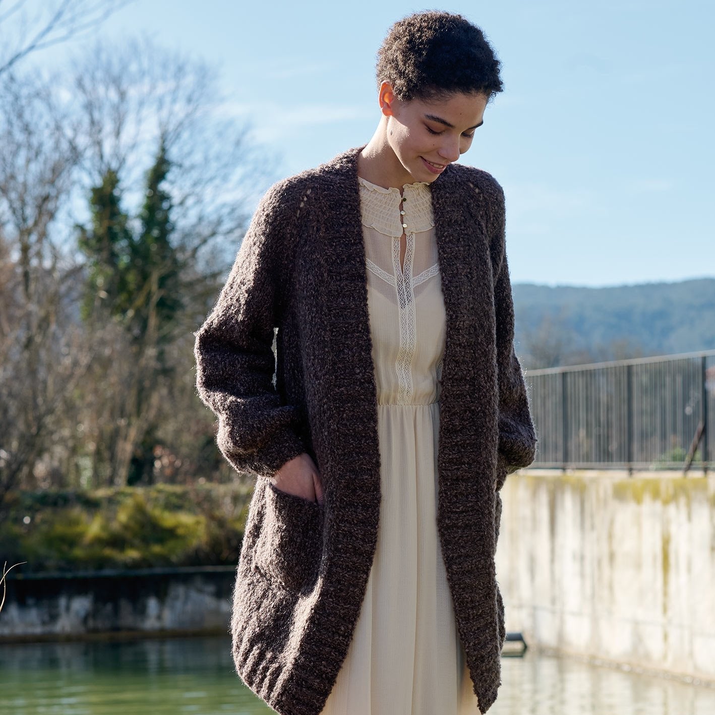 Shibuya - fir buclat de merinos cu bumbac și mohair natural