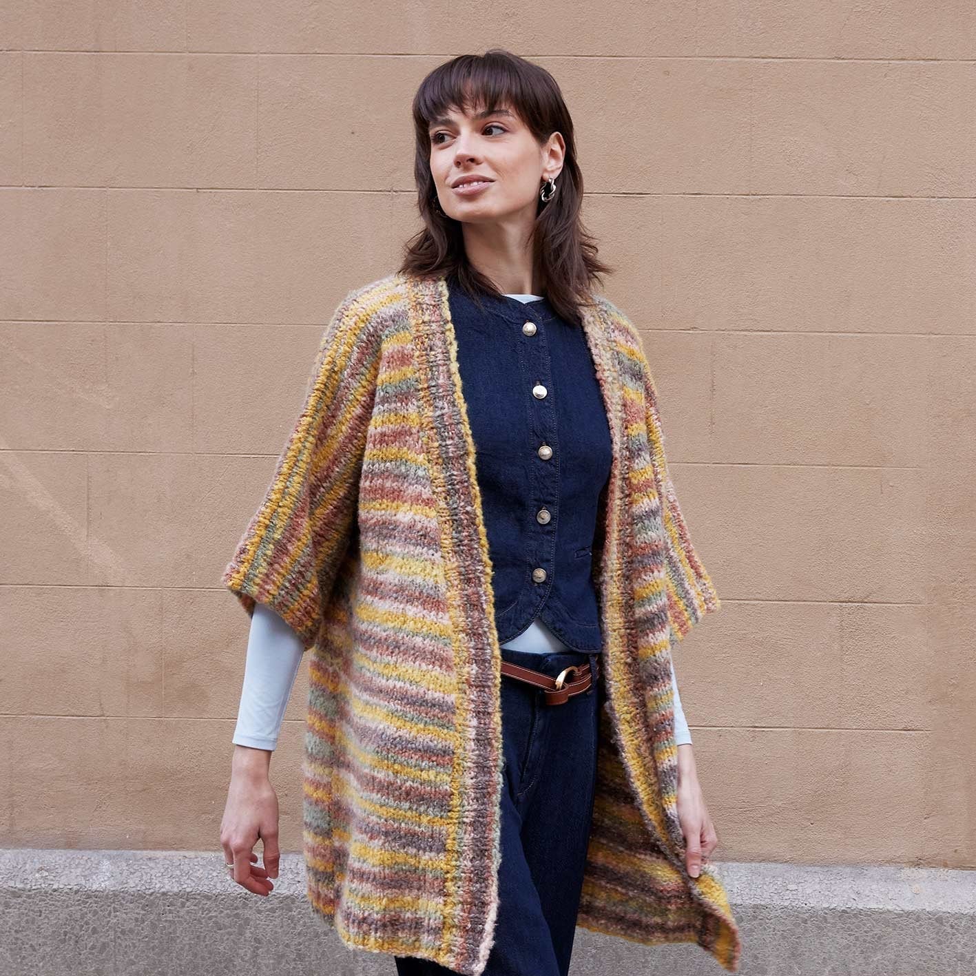 Shibuya - fir buclat de merinos cu bumbac și mohair natural