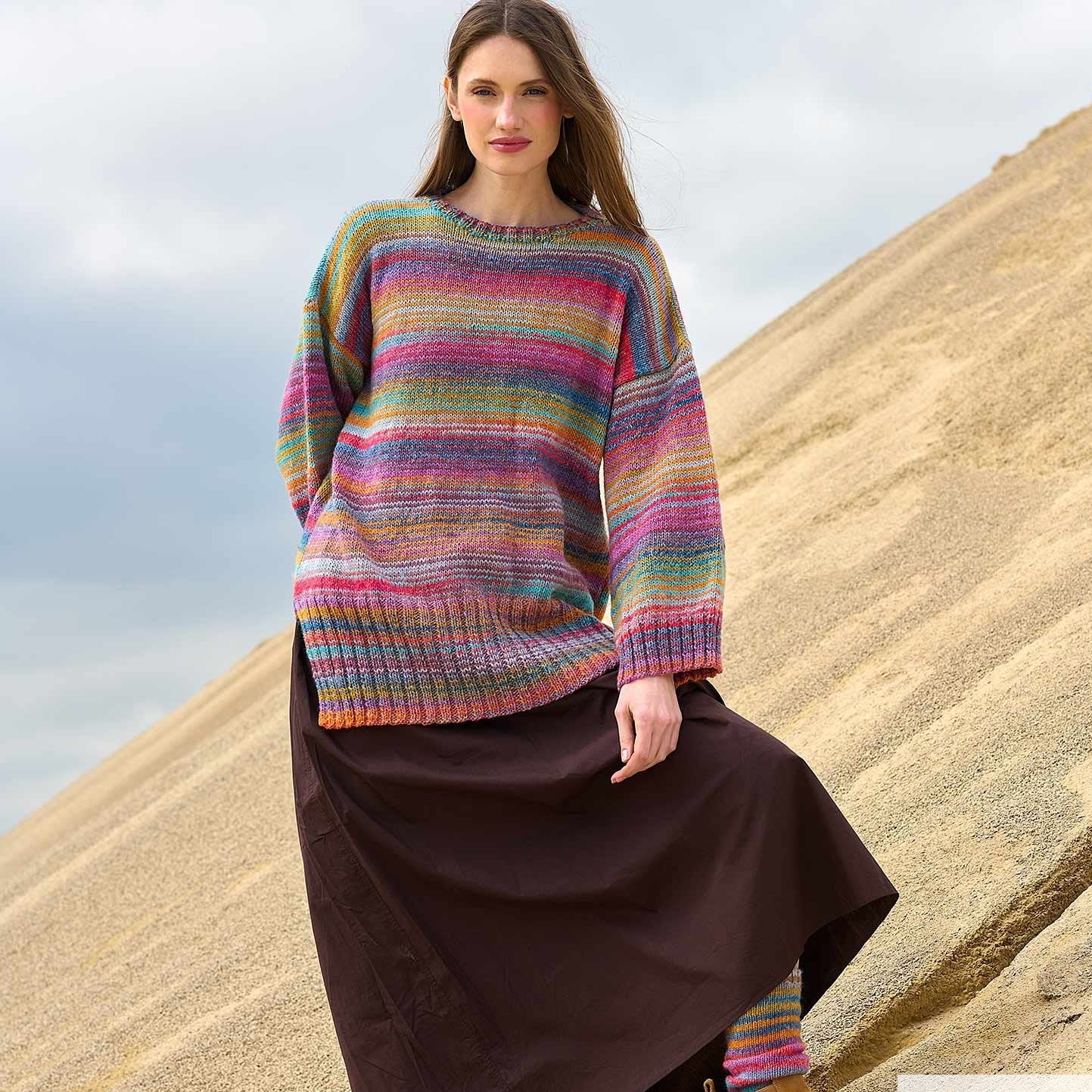 Azteca Fine Socks and More - fir vopsit secționat de lână cu acrilic și poliamidă