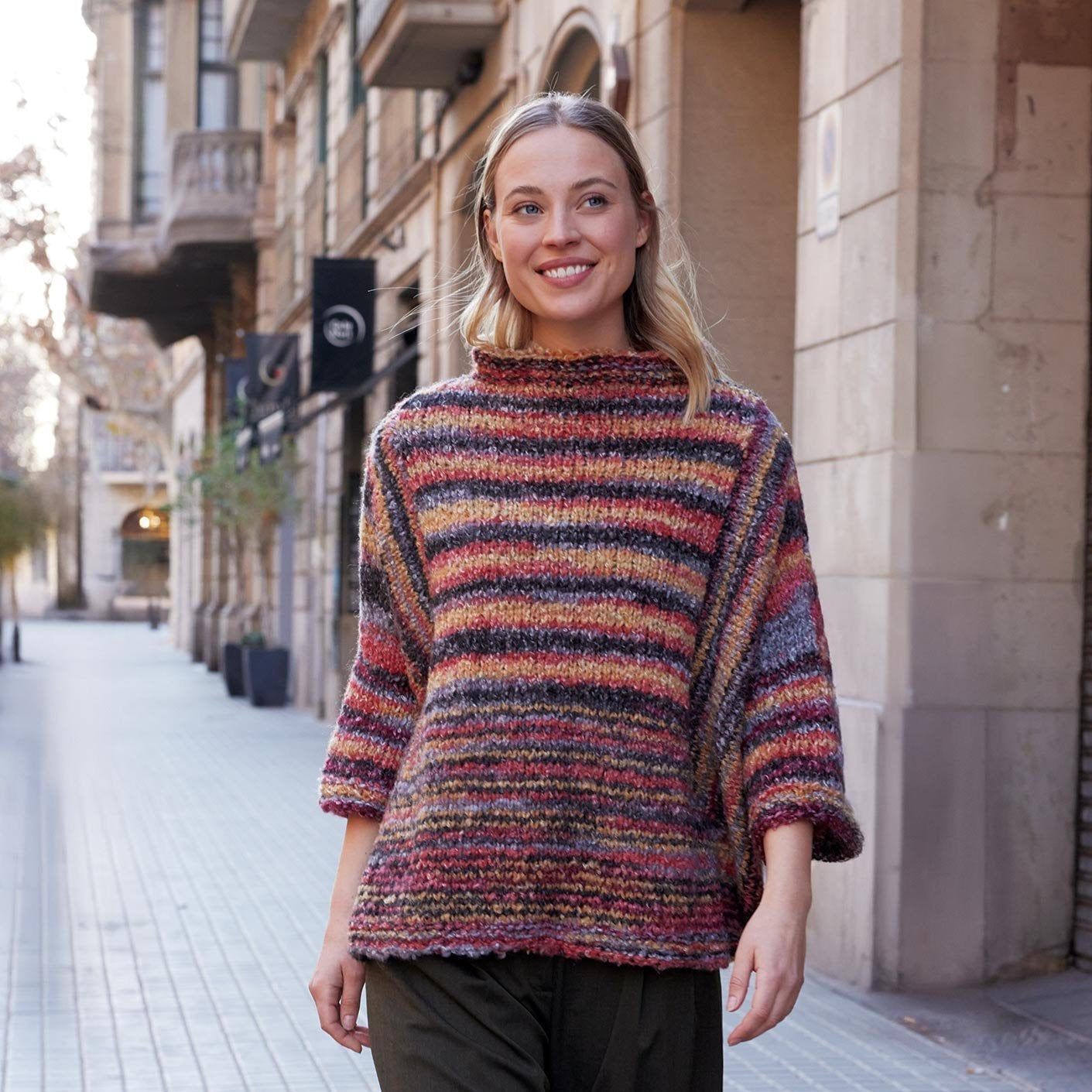 Shibuya - fir buclat de merinos cu bumbac și mohair natural