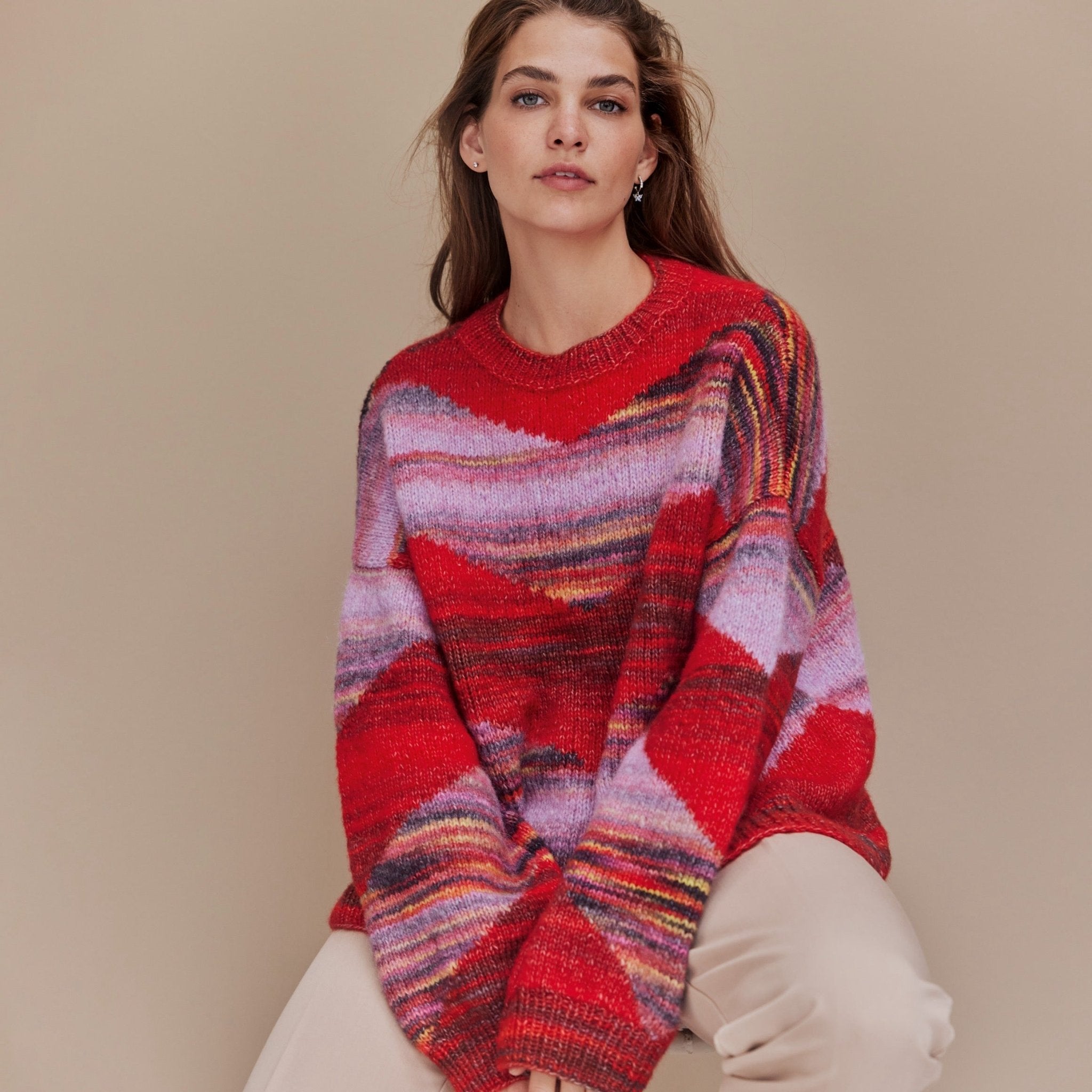 Picasso - fir tubular variegat de merinos cu alpaca