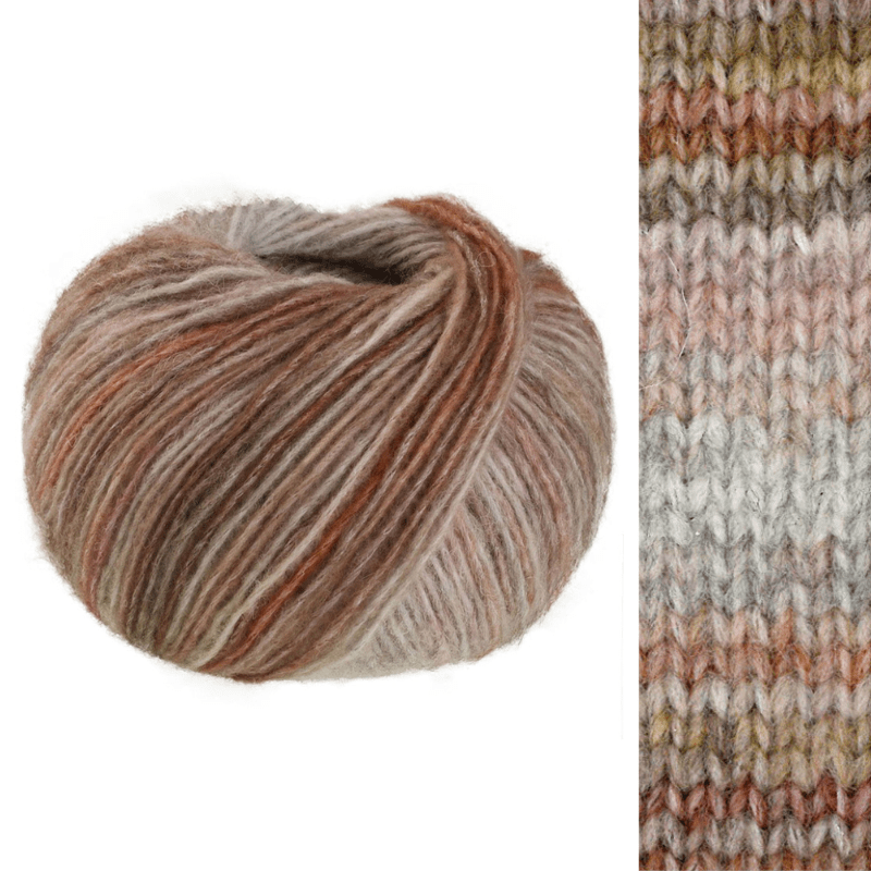 Picasso - fir tubular variegat de merinos cu alpaca