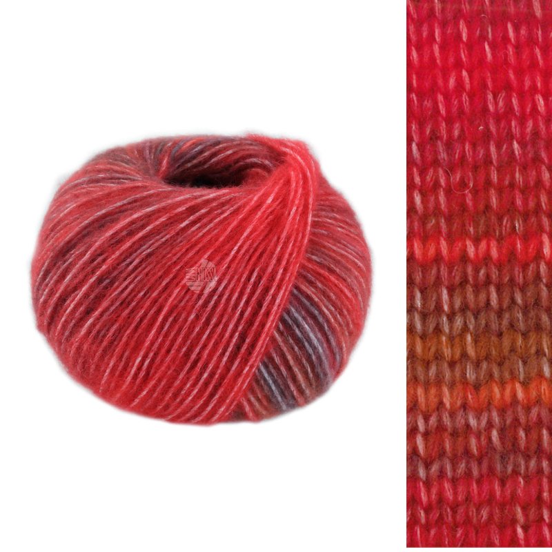 Picasso - fir tubular variegat de merinos cu alpaca