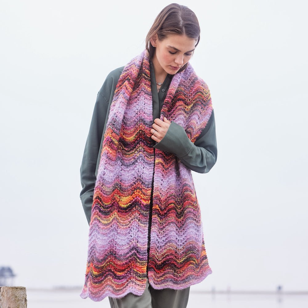 Picasso - fir tubular variegat de merinos cu alpaca