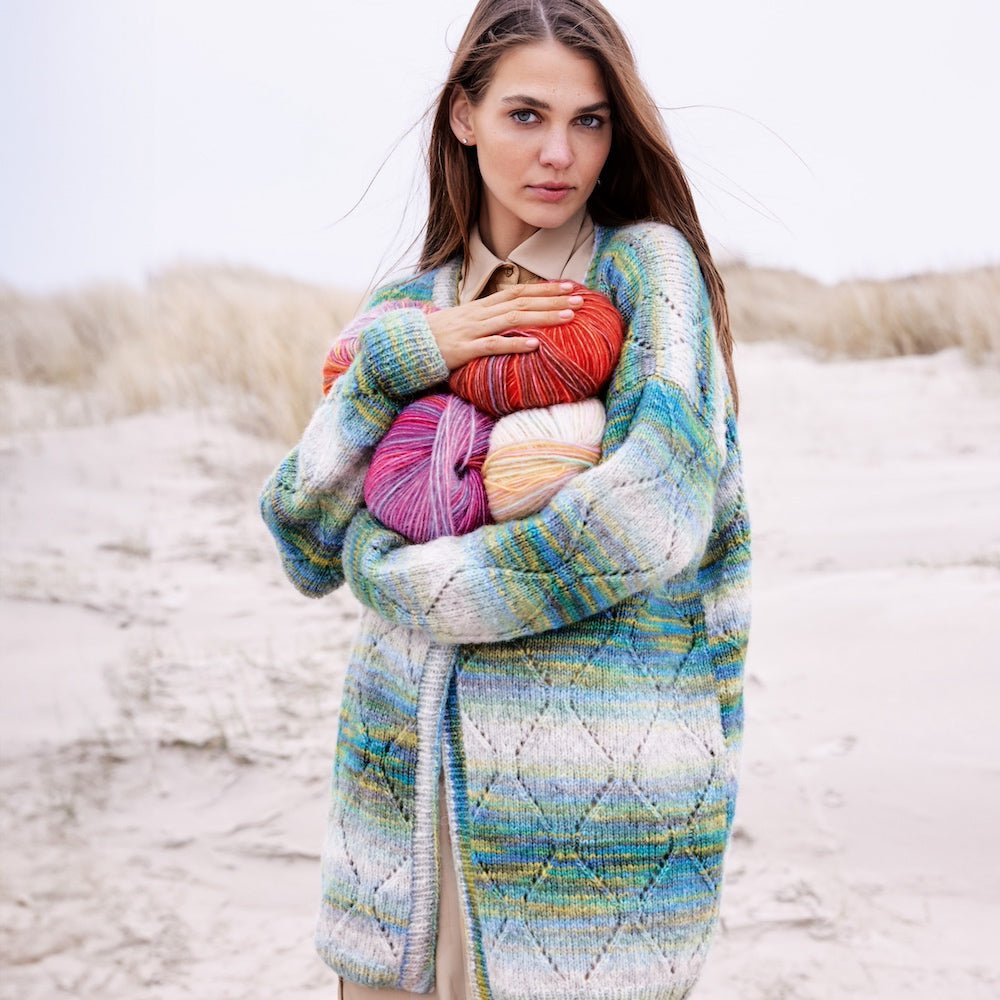 Picasso - fir tubular variegat de merinos cu alpaca