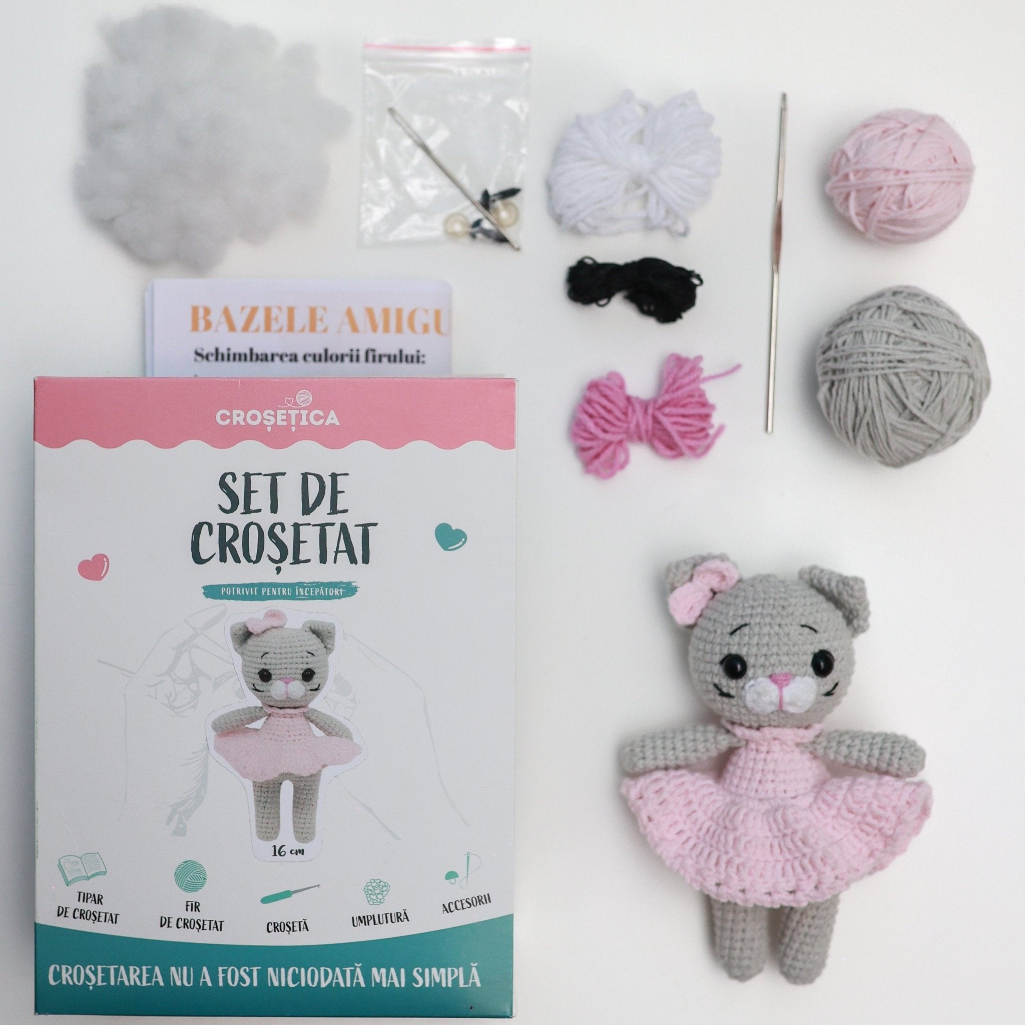 PISICUȚĂ - kit de croșetat jucărie