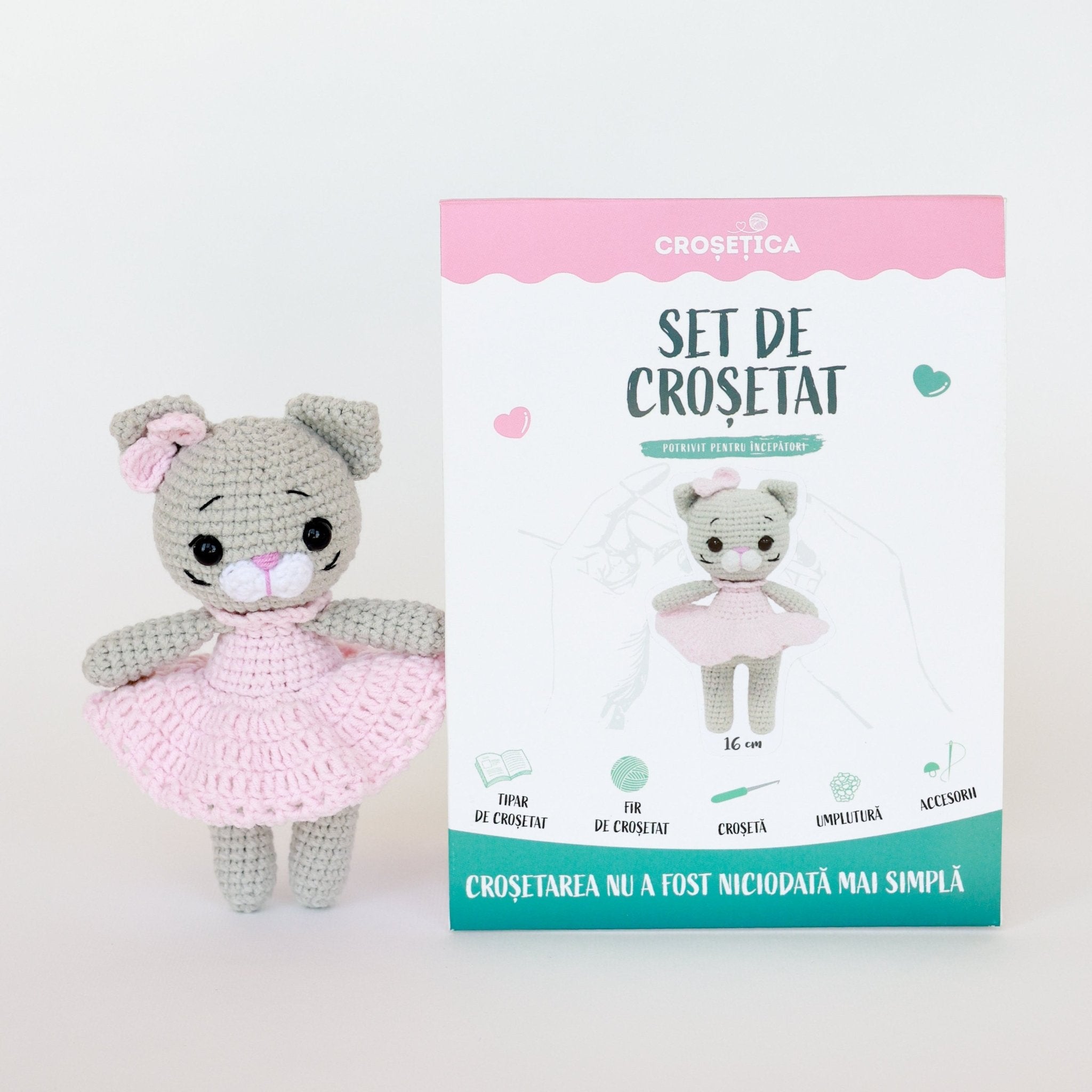 PISICUȚĂ - kit de croșetat jucărie