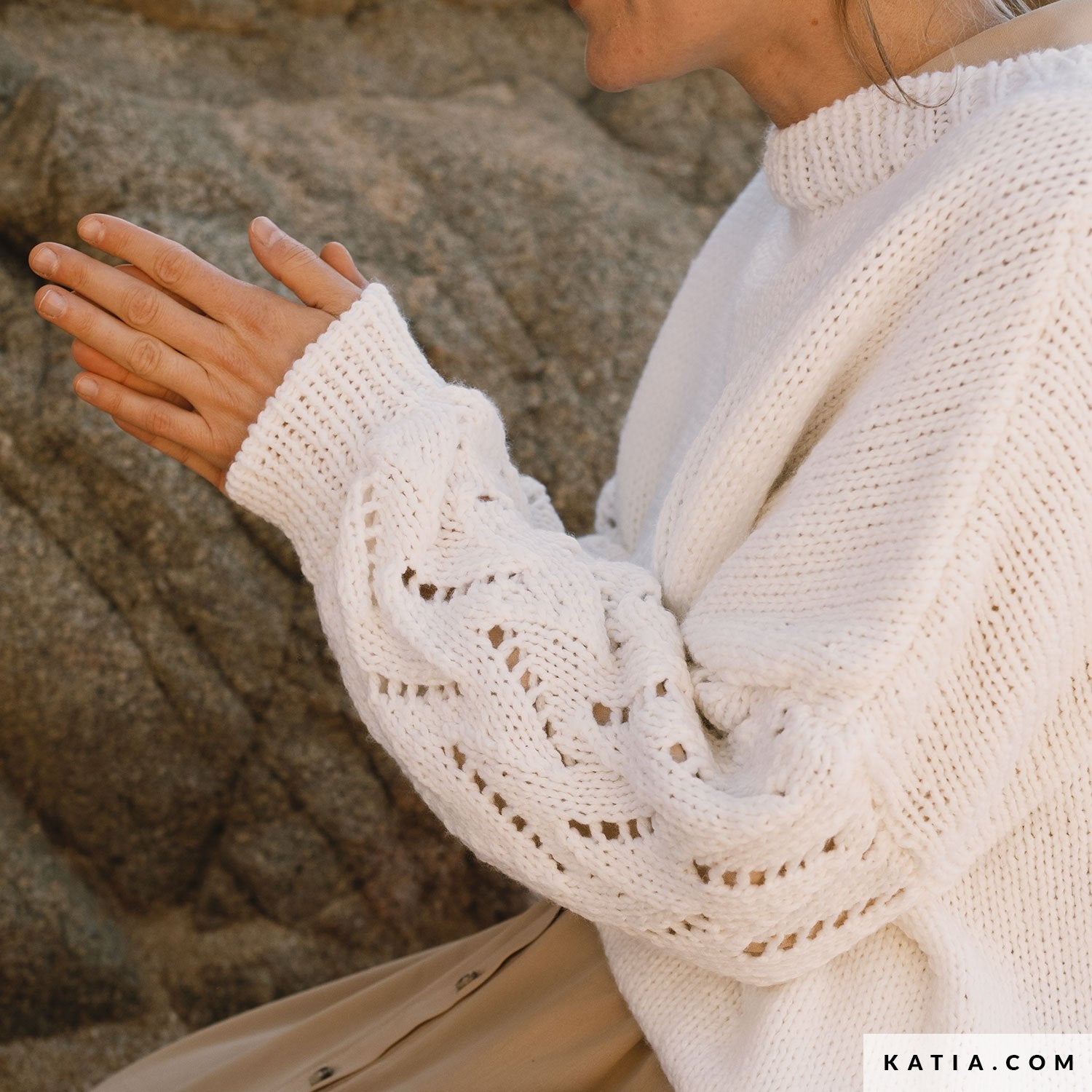 Pure Organic Wool - fir pretricotat de lână organică pură