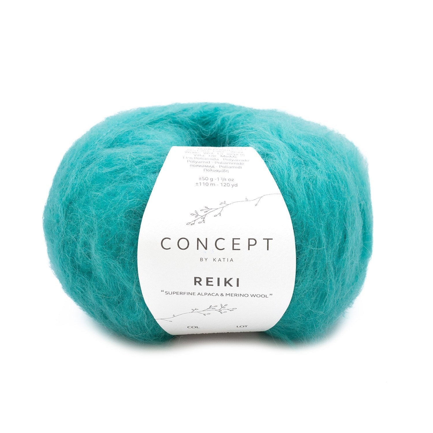 Reiki - fir pufos de alpaca superfină cu merinos