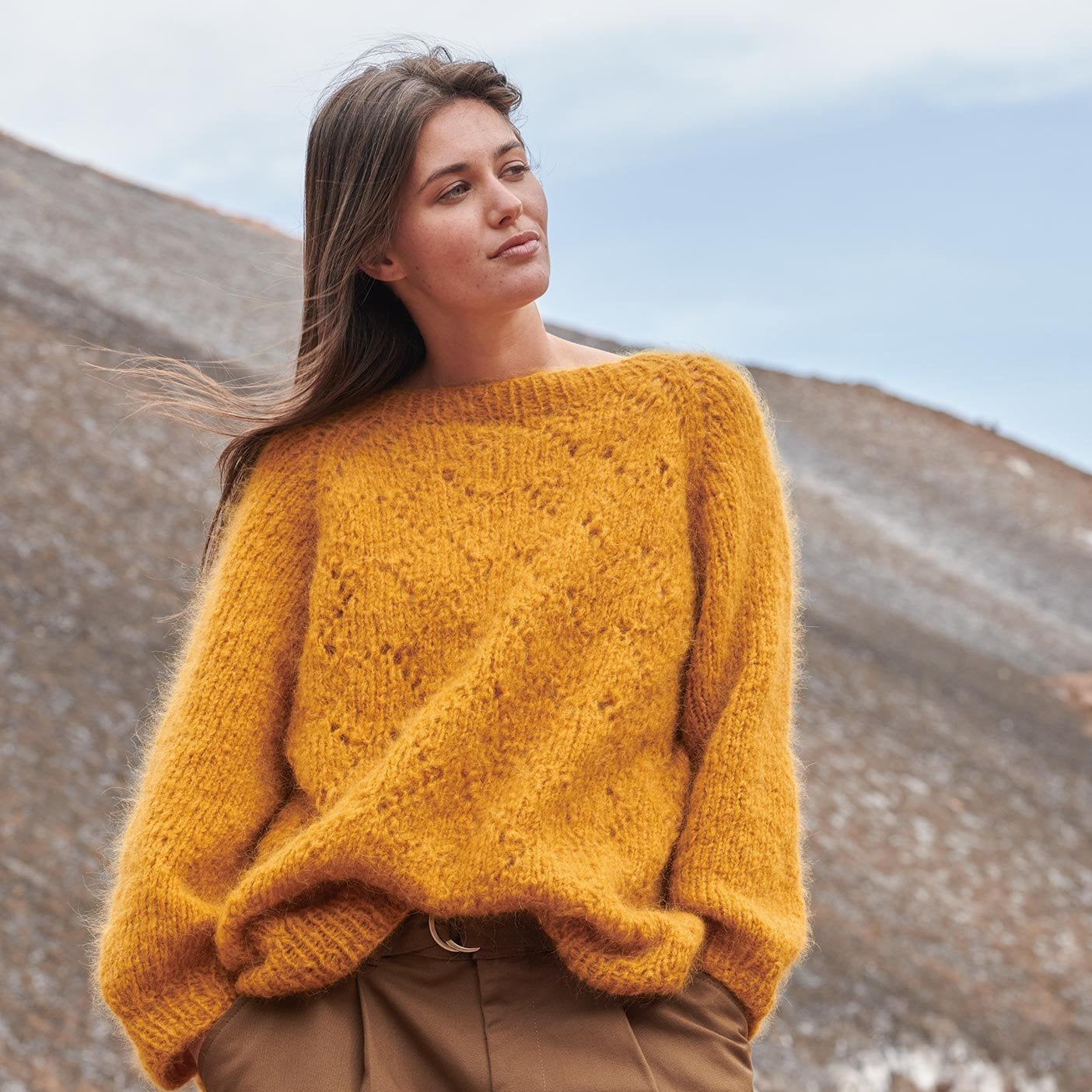 Reiki - fir pufos de alpaca superfină cu merinos