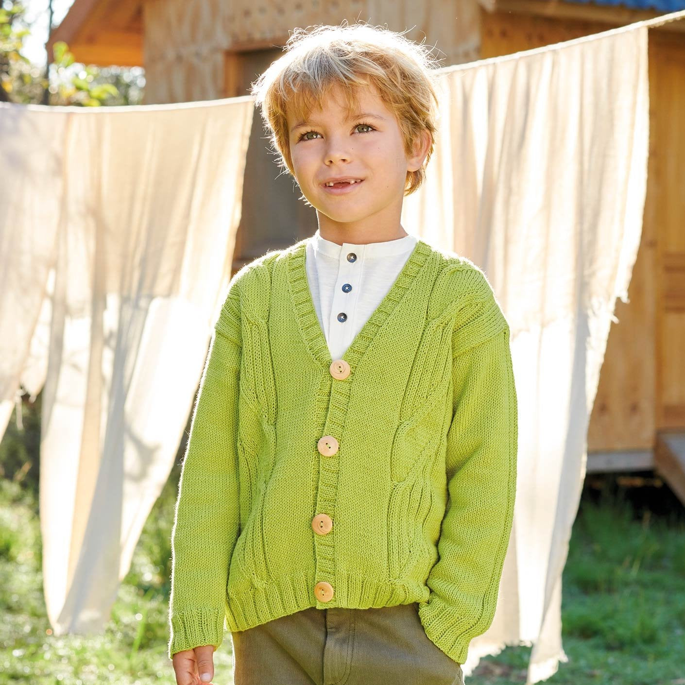 Jachetă tricotată din Cotton-Cashmere